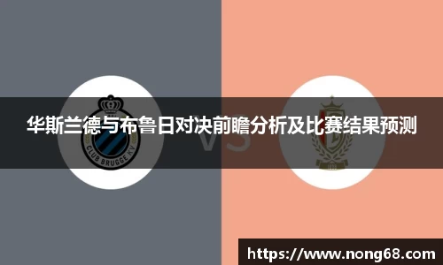华斯兰德与布鲁日对决前瞻分析及比赛结果预测